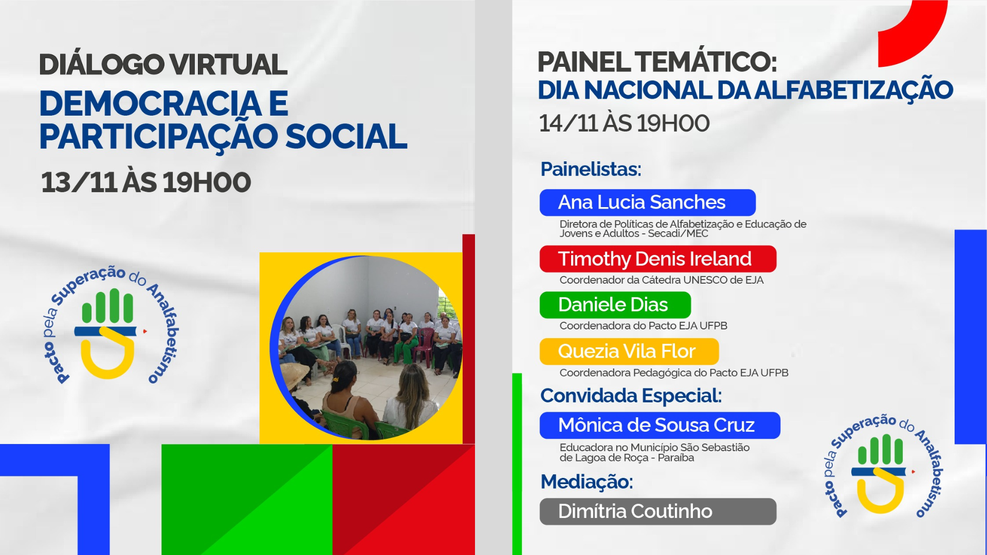 Dia Nacional da Alfabetização: painel virtual debate tema na EJA