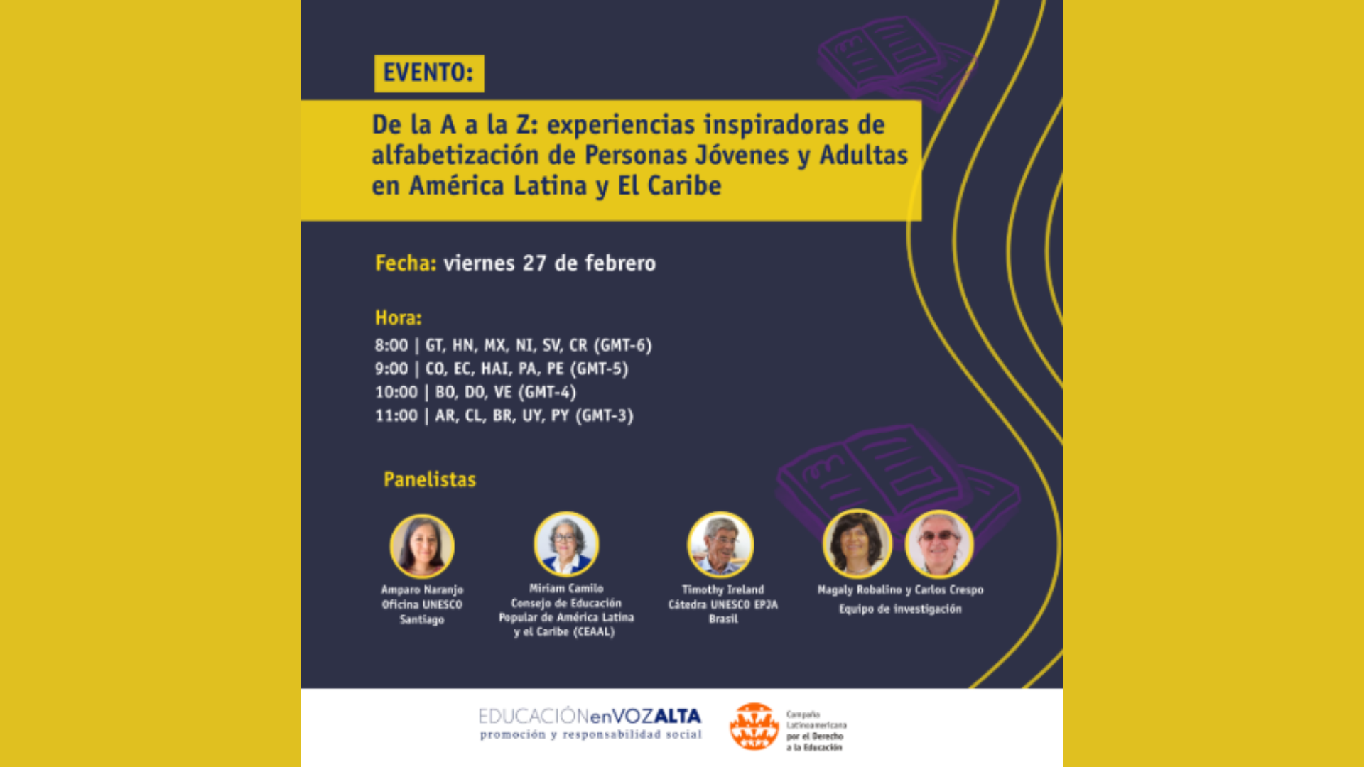 Evento online divulga experiências inspiradoras da EJA na América Latina e Caribe